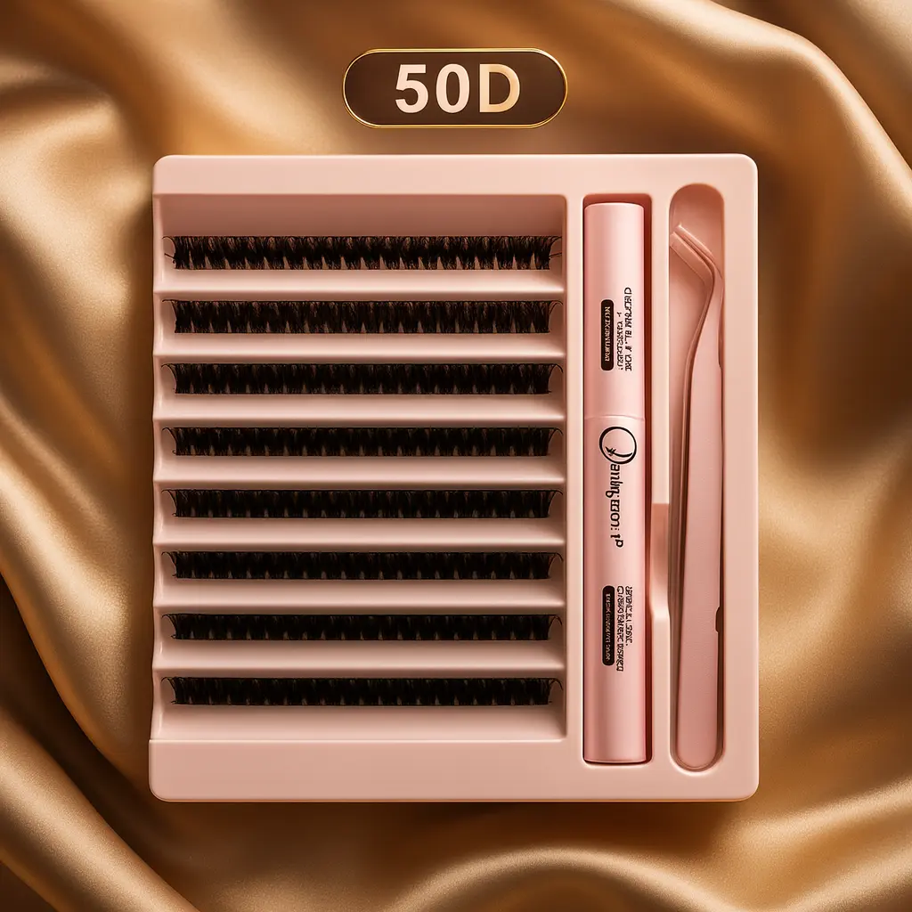 False Eyelashes Kit with Bond, Seal & Applicator Tool