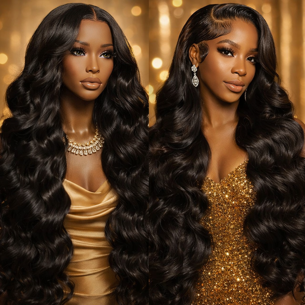 30” Body Wave HD Lace Front Wig (13x6) – 100% Human Hair, 200% Density