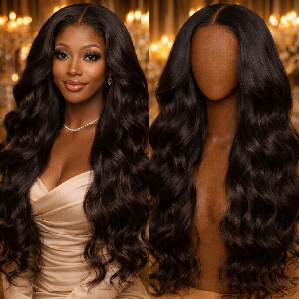 30” Body Wave HD Lace Front Wig (13x6) – 100% Human Hair, 200% Density