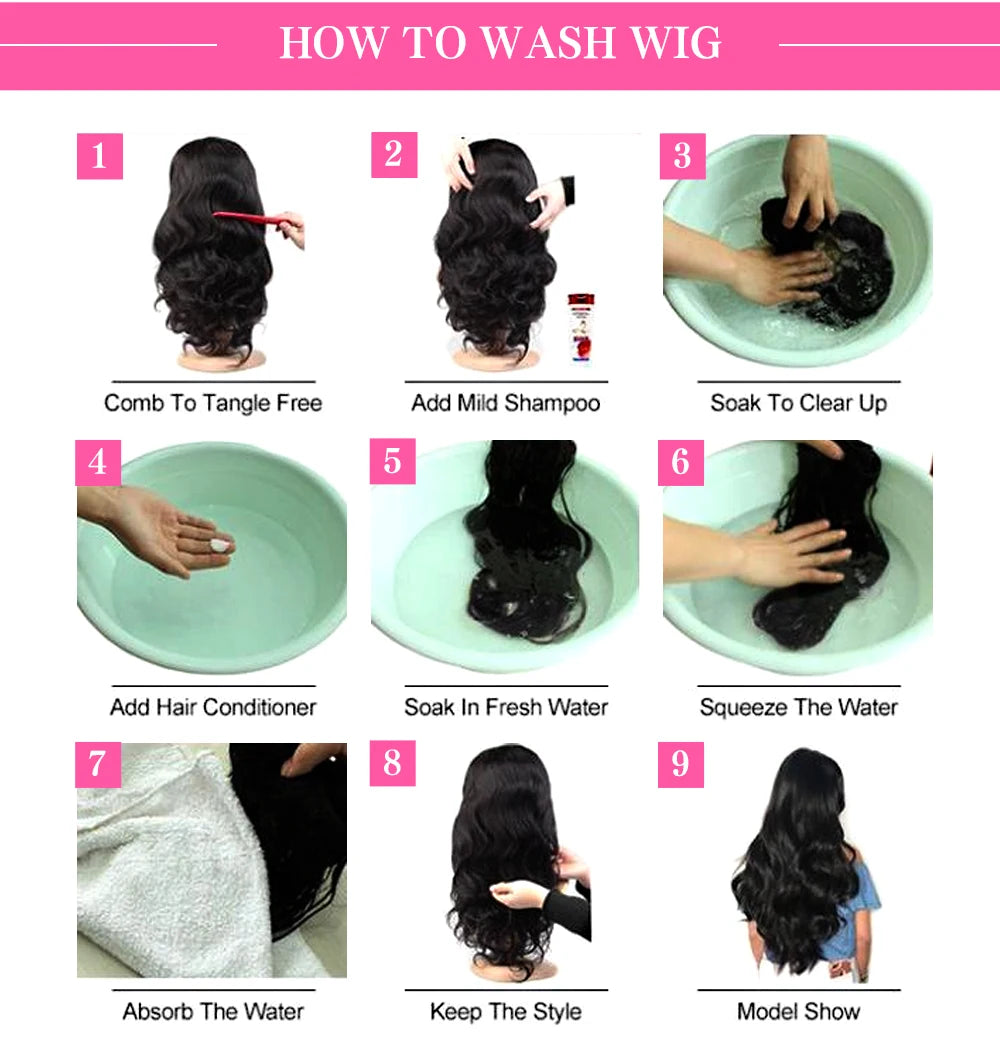 30” Body Wave HD Lace Front Wig (13x6) – 100% Human Hair, 200% Density