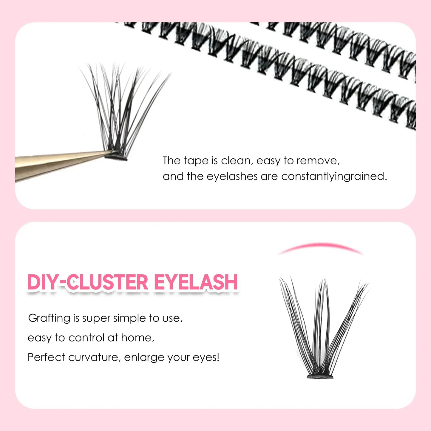 False Eyelashes Kit with Bond, Seal & Applicator Tool