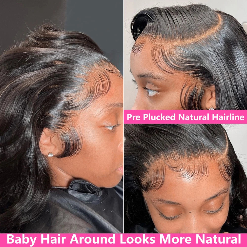 30” Body Wave HD Lace Front Wig (13x6) – 100% Human Hair, 200% Density