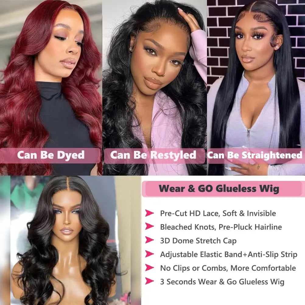 30” Body Wave HD Lace Front Wig (13x6) – 100% Human Hair, 200% Density