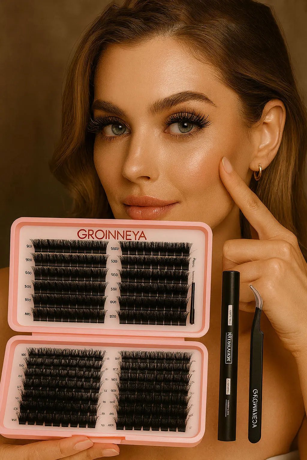 Lash Clusters Kit – Bond, Seal & Tweezers