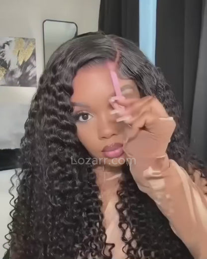 Deep Wave Human Hair Wig – 13x6 HD Lace Front | Soft, Full & Natural