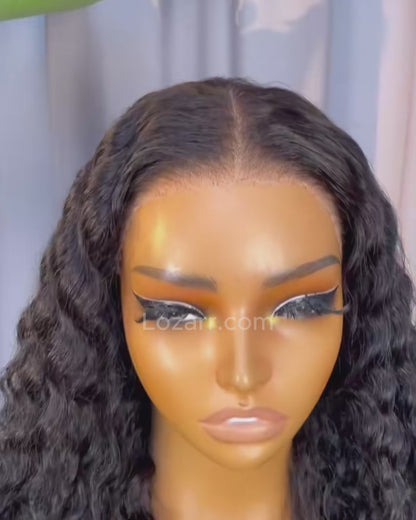 Deep Wave Human Hair Wig – 13x6 HD Lace Front | Soft, Full & Natural