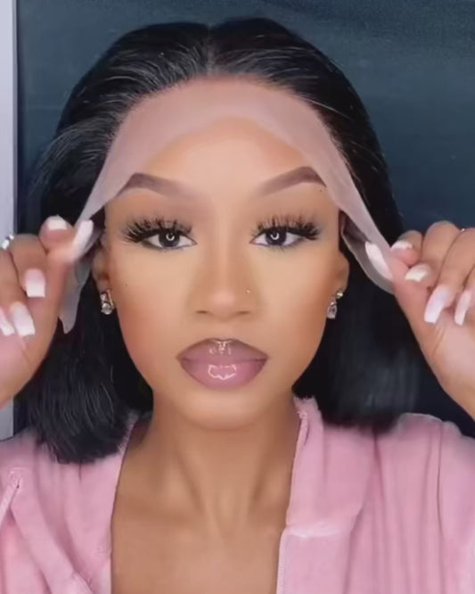 Straight Bob Wig 100% Human Hair | 13x4 HD Lace Front Wig