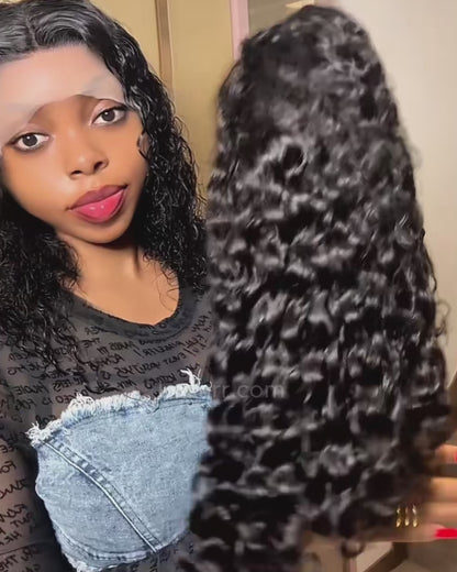 Water Wave Wigs Curly 7x5 Glueless Wig Human Hair – HD Lace, Pre-Plucked Hairline