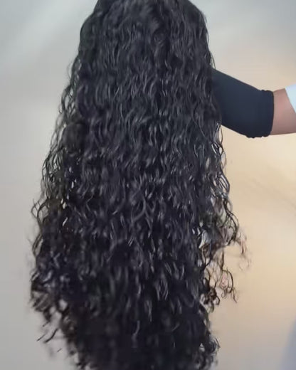 Water Wave Glueless Human Hair Wig – 7x5 HD Lace