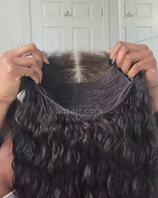 Water Wave Glueless Human Hair Wig – 7x5 HD Lace