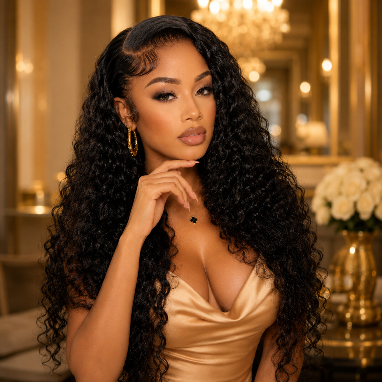 13x4 HD Lace Water Wave 100% Human Hair Wig